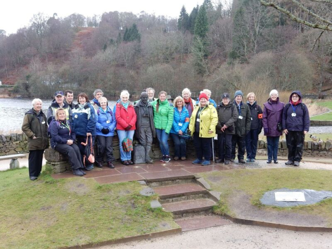 group photo of the walking group