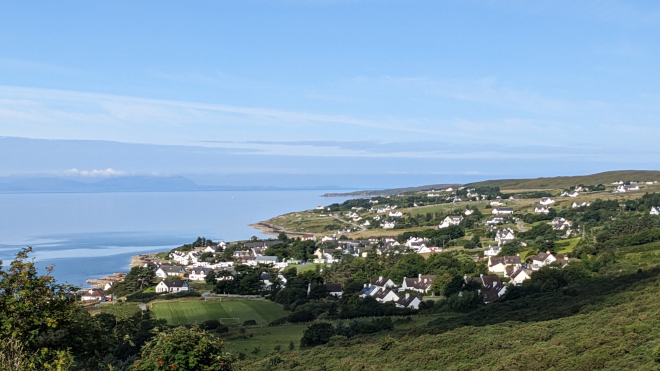 Gairloch village from hilltop