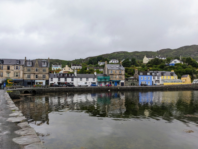 Coastal town in rural Scotland