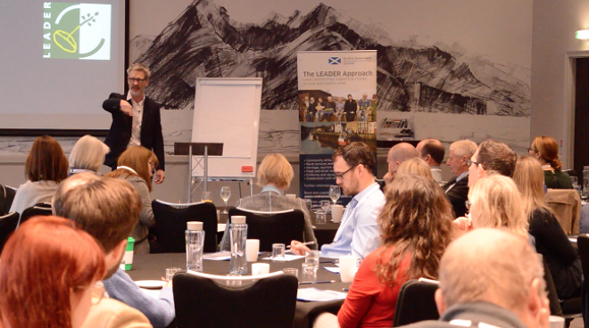 Robin McAlpine speaking at Rural Enterprise Futures event