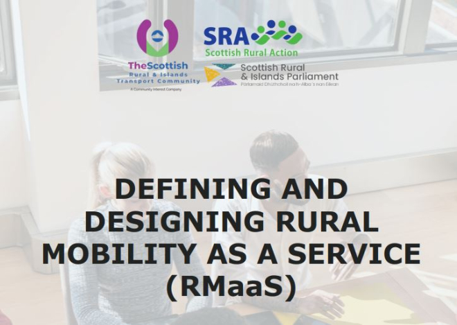 Cover of Scottish Rural and Islands Transport Community (SRTIC) RMaas report