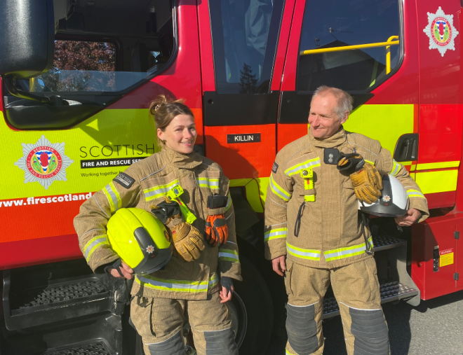  Father and Daughter Share Love of Farming and Firefighting - Pictured: Toni and Anthony Dowling