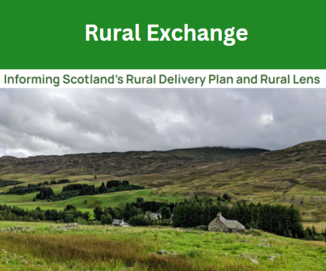 Learning for Scotland's Rural Lens Toolkit & Rural Delivery Plan - image of rural setting by SRN