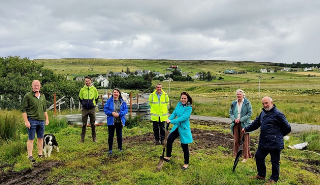 Turf is cut by Kate Forbes MSP and others