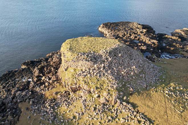 Aerial view of Kraiknish Dun, Isle of Skye