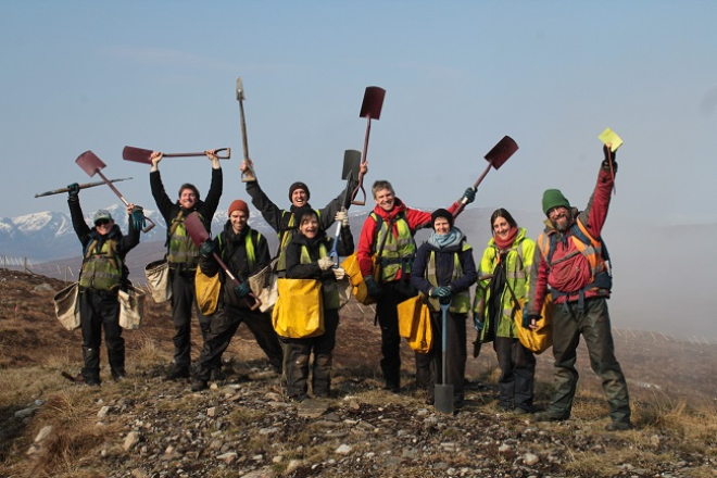 Trees for Life volunteers group photo