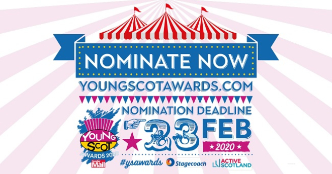 Sunday Mail Young Scot Awards 2020 graphic