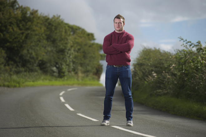 Man standing in road