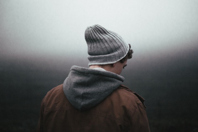 young man with hat