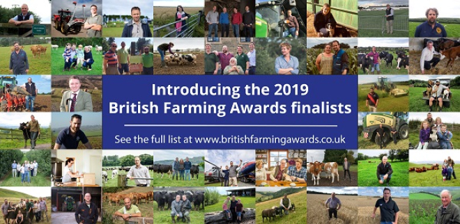 Collage of British Farming Awards finalists