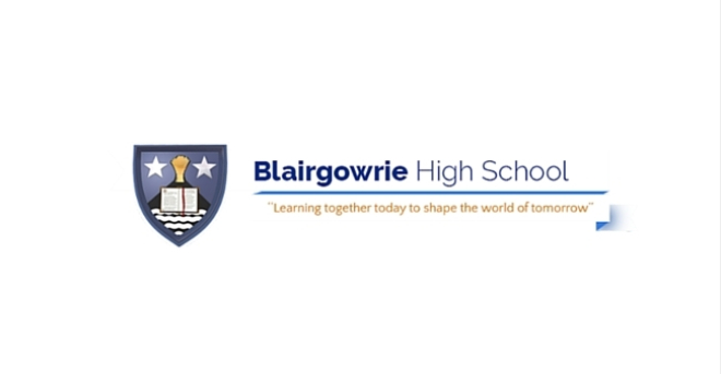 Blairgowrie High School school badge and moto