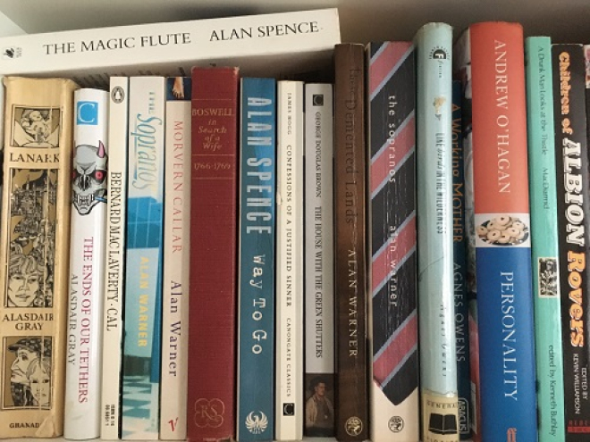 Shelf of Scottish books