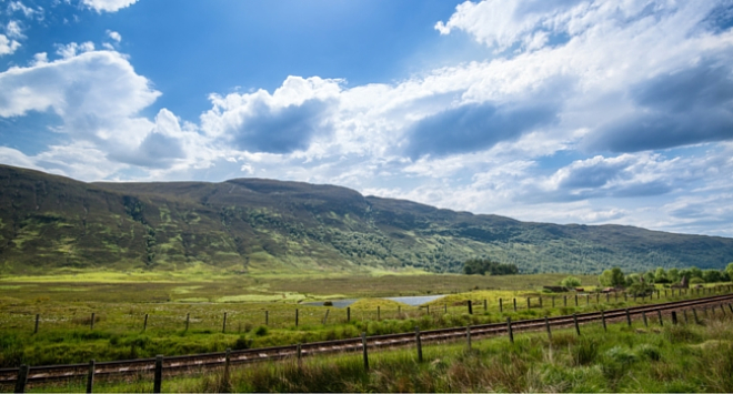 Lanscape with hills