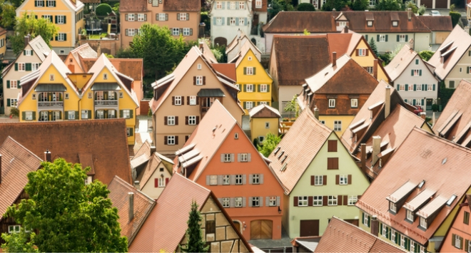 German town buildings