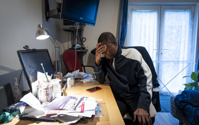 Man working at his desk. Credit: Centre for Ageing Better