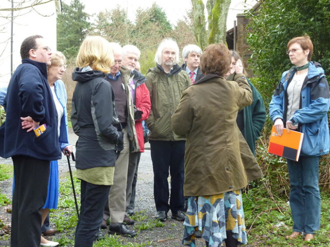 Group of people on learning visit