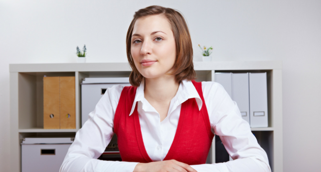 Person sitting at desk