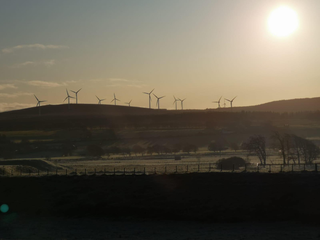 Frosty view from Gilmourton, Community Action Lanarkshire