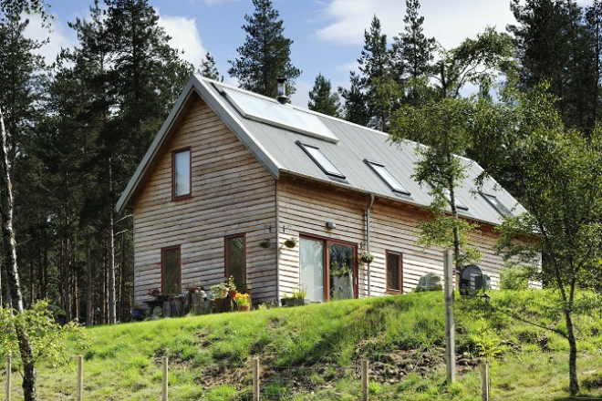 Picture of self build home in the Highlands  