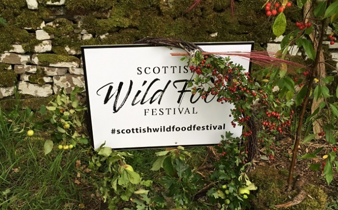 Wild Food Festival sign