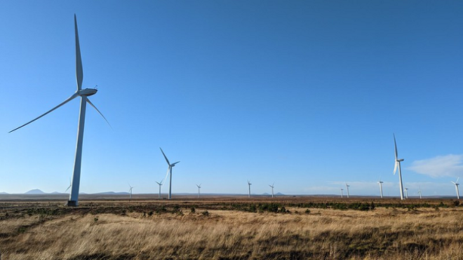 wind turbines