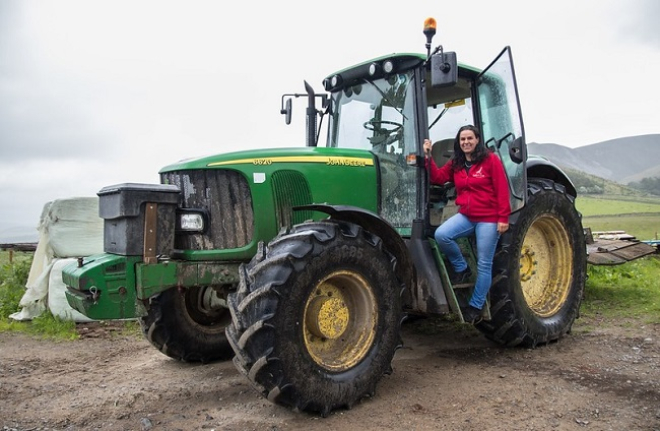 Katherine Rowell, Sheep and beef farmer. Women in Agriculture. Photographer - Barrie Williams. Crown copyright.