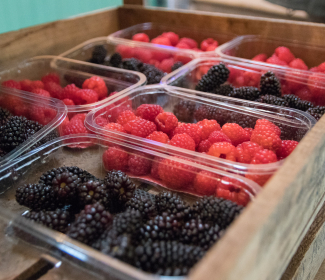 Punnet of berries.