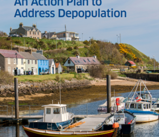  front cover of Addressing Depopulation Action Plan