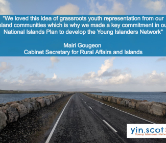 View crossing causeway North Uist